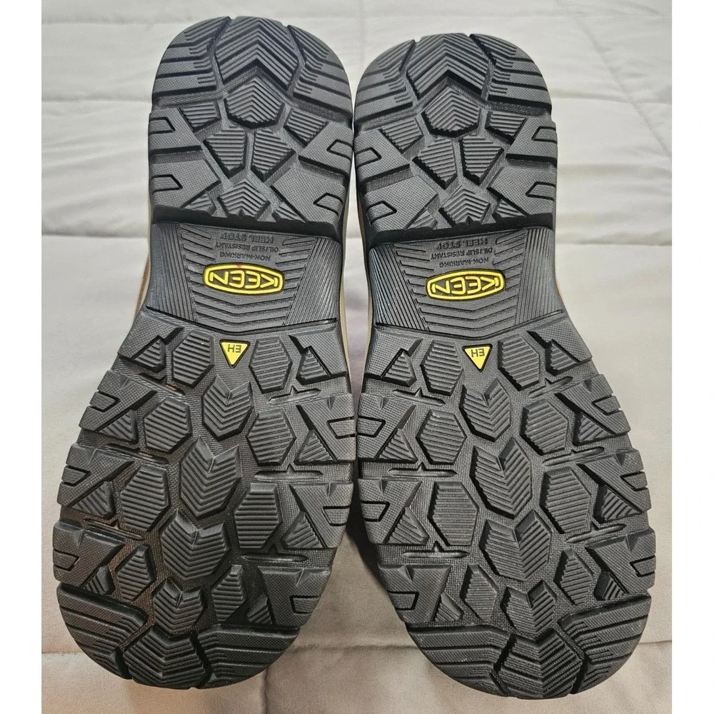 KEEN® (Men's 8.5 D) Skokie™ Waterproof Carbon-Toe Work Boot in Earth - $165